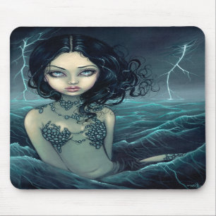Gotisk sjöjungfru Mousepad för havsstorm Musmatta