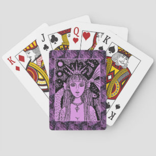 GOTISK SJÖJUNGFRU, SVARTA HAVET SIREN FANTASY STOL CASINOKORT
