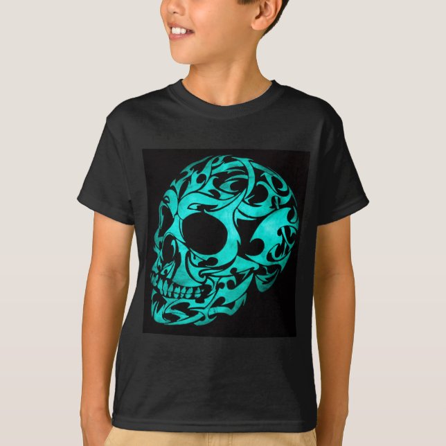 gotisk skalle 3D Tee (Framsida)