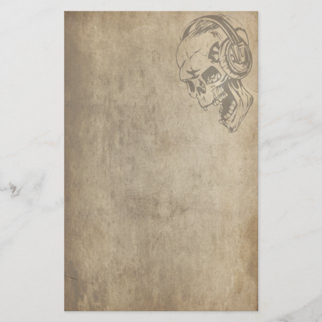 Gotisk skalle brevpapper (Framsida)