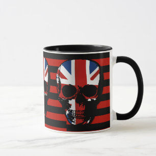 gotisk skalle för vintagestil med den fackliga mugg