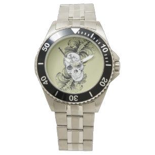 Gotisk skalleklocka armbandsur