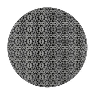 GOTISK Skärbräda i glas, Ø 30 cm