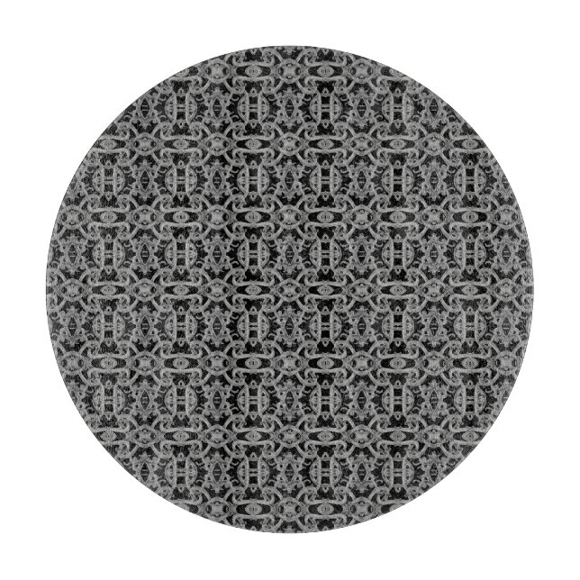 GOTISK Skärbräda i glas, Ø 30 cm (Framsidan)