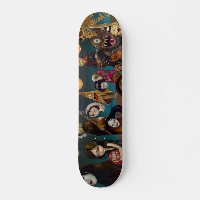 Gotisk Skateboard för Hyakki Yako japan yokai (Framsida)
