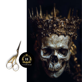 Gotisk Skelett Skalle Dekorationspapper Tissuepapp