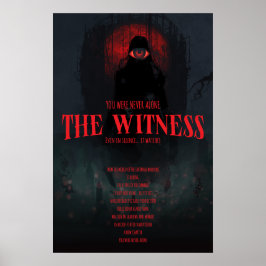 Gotisk Skräck Vittnet Mörk Estetik Vägg Poster