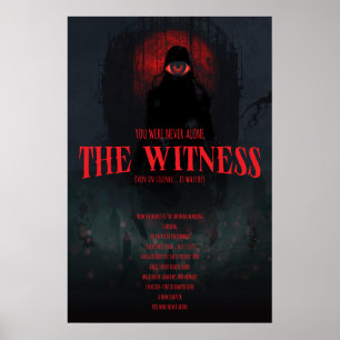 Gotisk Skräck Vittnet Mörk Estetik Vägg Poster