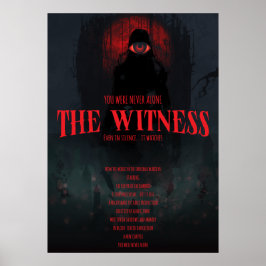 Gotisk Skräck Vittnet Mörk Estetik Vägg Poster