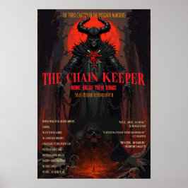 Gotisk Skräckkedja Keeper Mörk Fantasy Vägg Poster