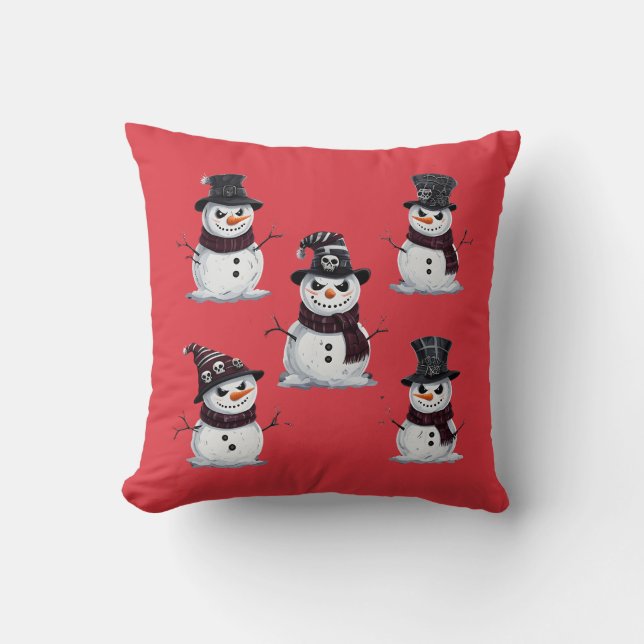 Gotisk Snöman  Kudde (Framsida)