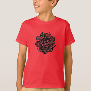 GOTISK SOL Svarta keltiska knutar T Shirt