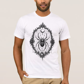 Gotisk spindel-emblem — Vintage Halloween spindeln T Shirt