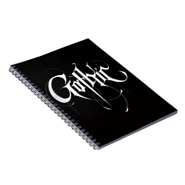 Gotisk spiral fotoblock anteckningsbok (Högra Sidan)