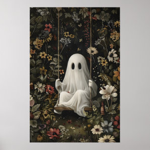 Gotisk spökswingande konsttryck, Mörk akademi Poster