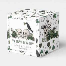 Gotisk St. Patricks Day Blommig Dödskalle Irländsk Presentaskar