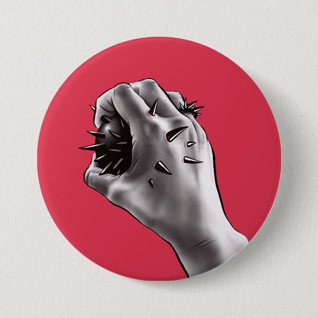 Gotisk stabbed fasakonst - räcka knapp (Framsida)