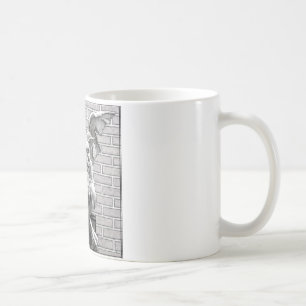 Gotisk staty för varelse för stenGargoylefantasi Kaffemugg
