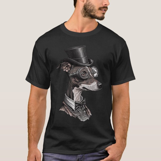 Gotisk Steampunk Italiensk Mynde T Shirt (Framsida)