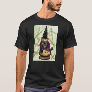Gotisk trädgårds- Gnome & champinjon Tee Shirt