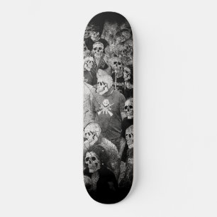Gotisk Urban Natt Skalle Folkmassa Mini Skateboard Bräda 18,5 Cm