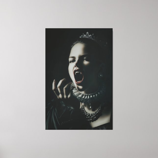 Gotisk vampyr-drottning sträckt canvas – Mörk Fant (Framsida)