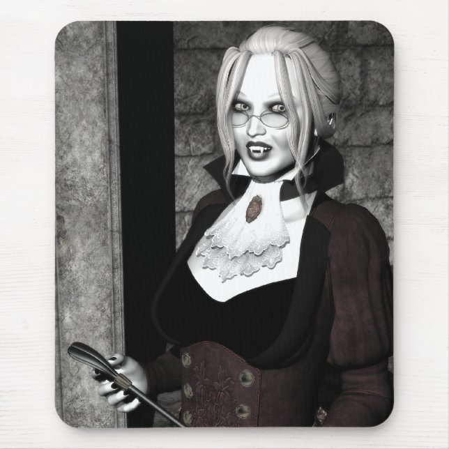 Gotisk vampyrkonst Mousepad för makaber älskarinna Musmatta (Framsidan)