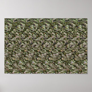 gotisk varelse - Gömt 3D-utskrift Poster