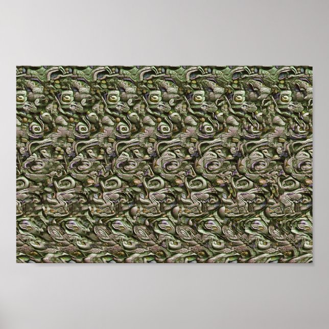 gotisk varelse - Gömt 3D-utskrift Poster (Framsidan)