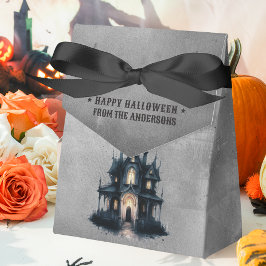 Gotisk Viktoriansk Spökhus Gott Halloween Presentaskar