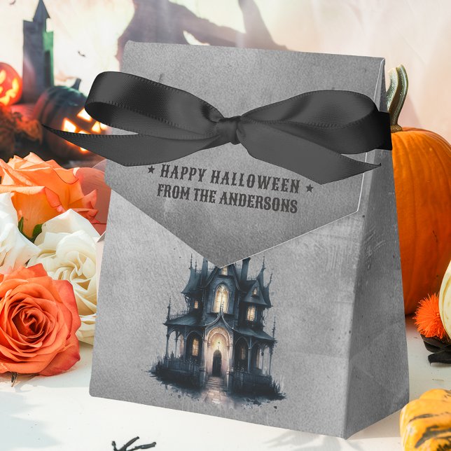 Gotisk Viktoriansk Spökhus Gott Halloween Presentaskar (Skapare uppladdad)