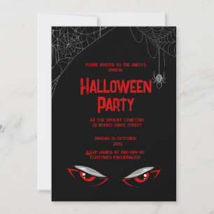 gotisk vintage-pooky halloween inbjudningar