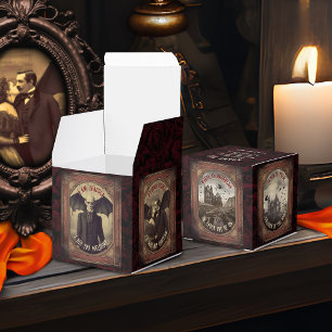 Gotisk Vintage Vampyr Dracula Halloweenfest Presentaskar