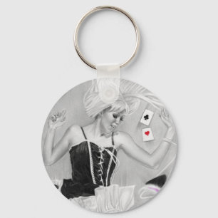 Gotiska Alice i underland FallingKeychain Nyckelring