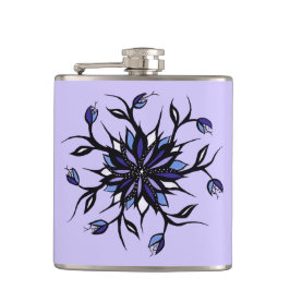 Gotiska blom- Mandalamonster och tänder Fickplunta