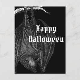 Gotiska fladdermöss God Halloween Vykort