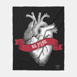 Gotiska hjärtavalentin dag fleecefilt