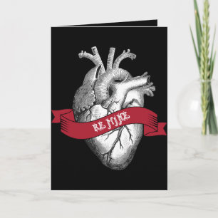 Gotiska hjärtavalentin dag helgkort