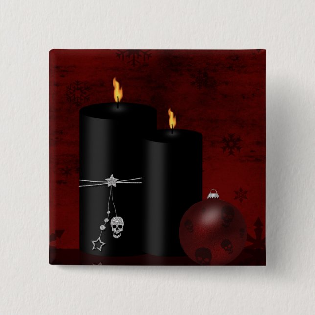 Gotiska julljus prydnad knapp (Framsida)