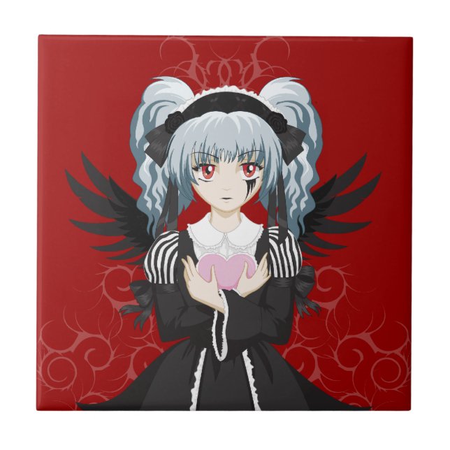 Gotiska Lolita Kakelplatta (Framsidan)