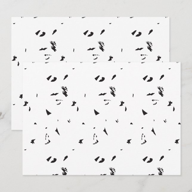 Gotiska Minimalistiska Inbjudningar | Modärn Stil (Fram/baksida)