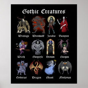 Gotiska mytiska besättningar poster
