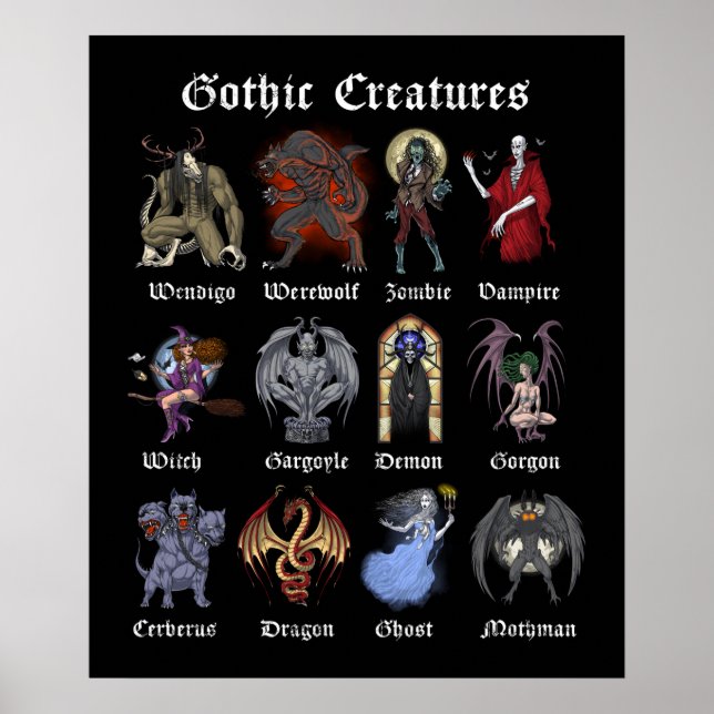 Gotiska mytiska besättningar poster (Framsidan)