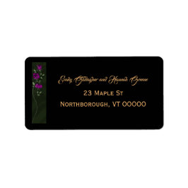 Gotiska ros adressetiketter