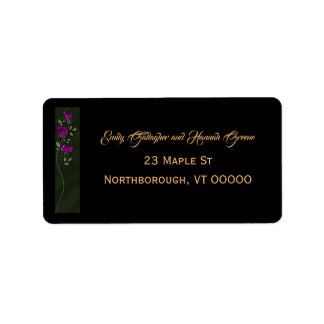 Gotiska ros adressetiketter
