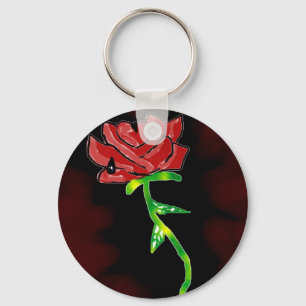 Gotiska rosa Keychain Nyckelring