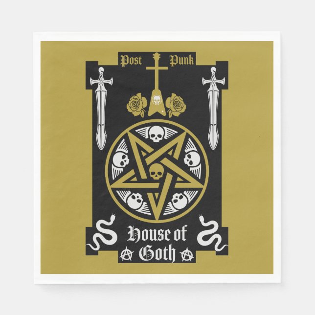 Gotiska segmenttillbehör pappersservett (Framsidan)