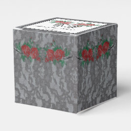 Gotiska Skeleton Händer och Ro bröllopsfavoritruta Presentaskar