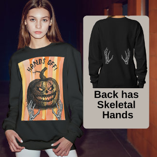 Gotiska skelett-händer makaber Jack-o-lantern T Shirt