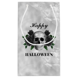 Gotiska svarta rosor & dödskalle Gott Halloween